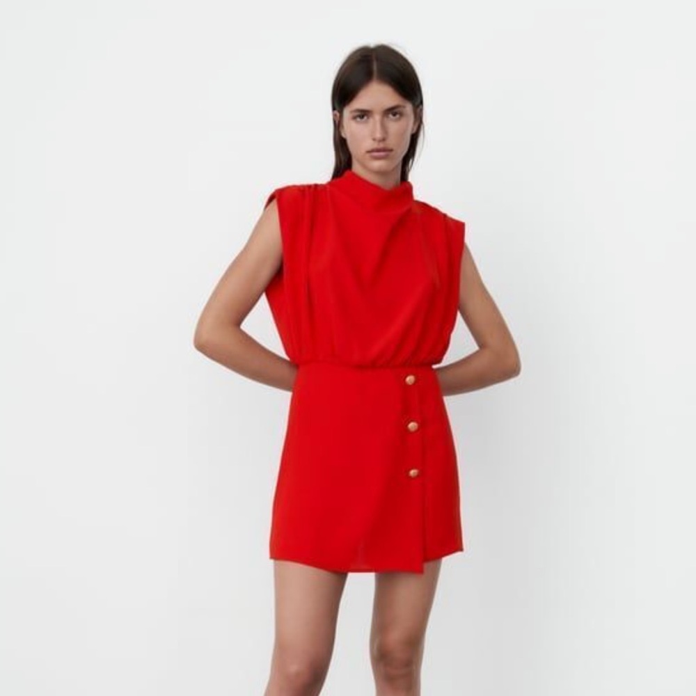 Zara Red Romper